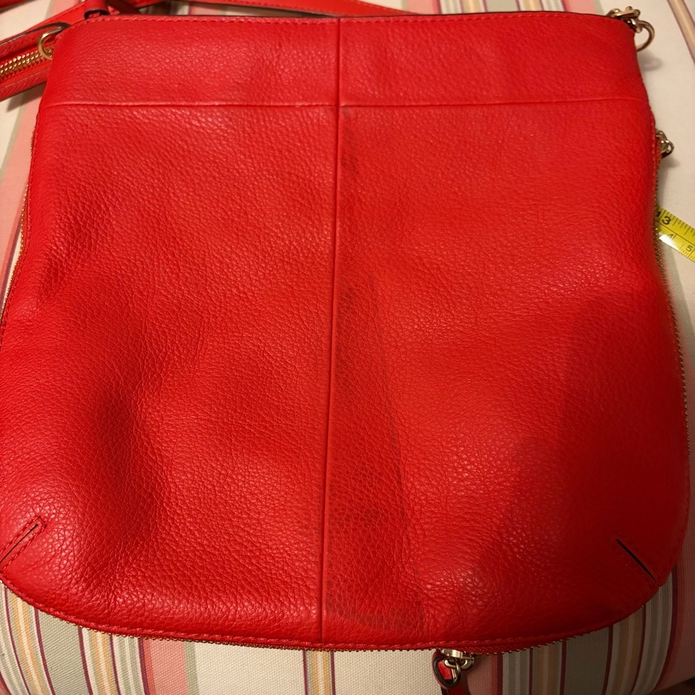 Tory Burch Red Expanding Crossbody/Messenger Bag - Please Read Description - Picture 3 of 9
